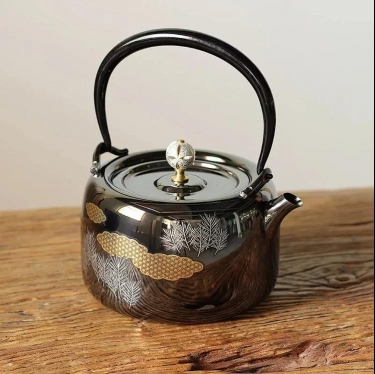 龙隐斋304不锈钢烧水壶银摘煮茶壶泡茶器电陶炉套装