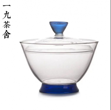台湾禾器2件盖碗 纯手工耐热玻璃盖碗 盖杯 茶杯